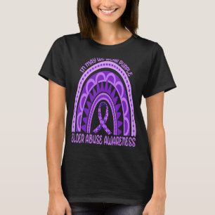Regenbogen im Mai tragen wir Lila Ältere Missbrauc T-Shirt