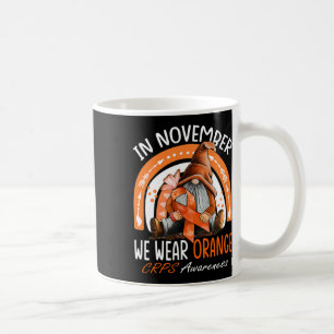 Regenbogen Im November tragen wir Orange Crps Bewu Kaffeetasse