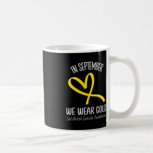 Regenbogen im September tragen wir Goldkrebs im Ki Kaffeetasse