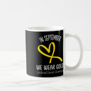 Regenbogen im September tragen wir Goldkrebs im Ki Kaffeetasse
