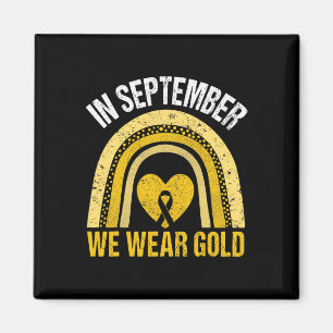 Regenbogen im September tragen wir Goldkrebs im Ki Magnet