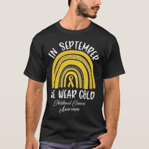 Regenbogen im September tragen wir Goldkrebs im Ki T-Shirt