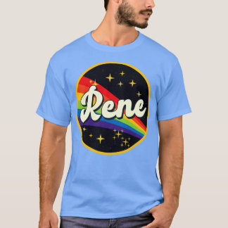 Regenbogen im Vintagen Stil T-Shirt