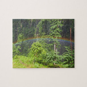 Regenbogen im Wald