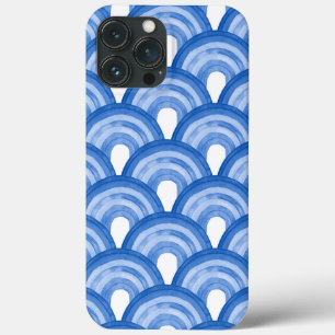 Regenbogen in Aquarell - blaues Muster Case-Mate iPhone Hülle