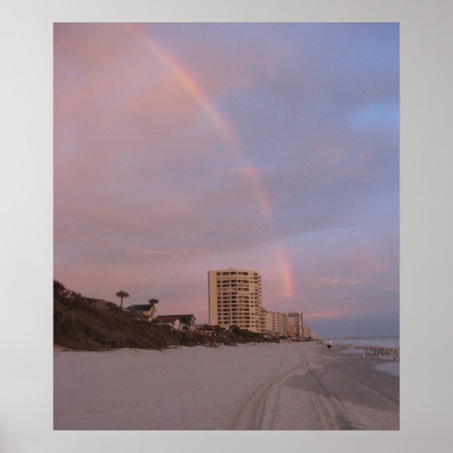 Regenbogen in Daytona Beach Print Poster (Vorne)