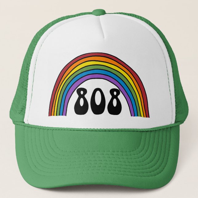 Regenbogen in den 808 truckerkappe (Vorderseite)