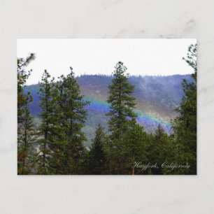 Regenbogen in den Bergen... Postkarte