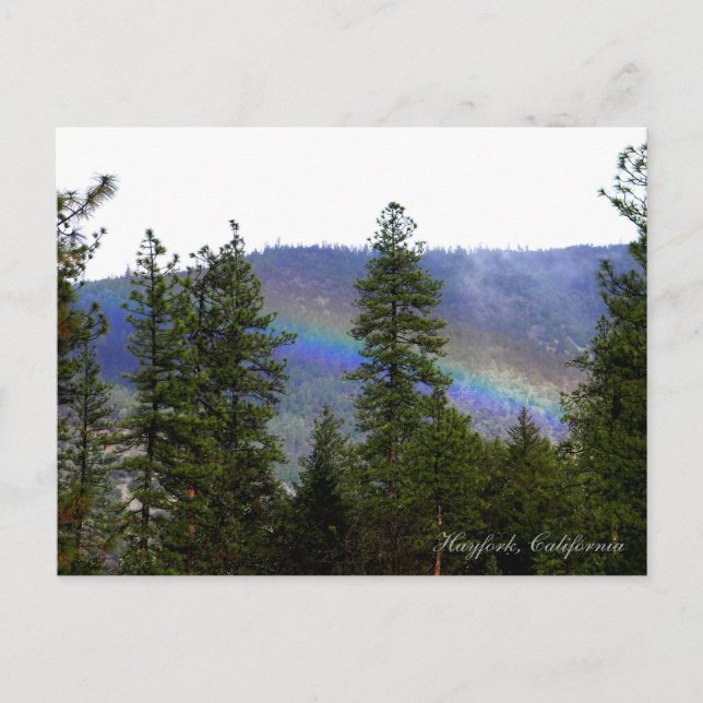 Regenbogen in den Bergen... Postkarte (Vorderseite)