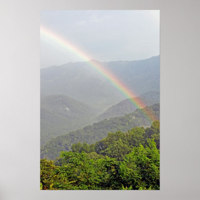 Regenbogen in den Smokies Poster (Vorne)