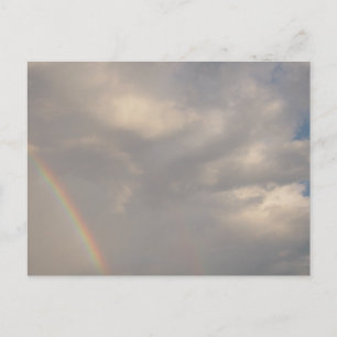 Regenbogen in den Wolken Himmel und Wetter Fotogra Postkarte