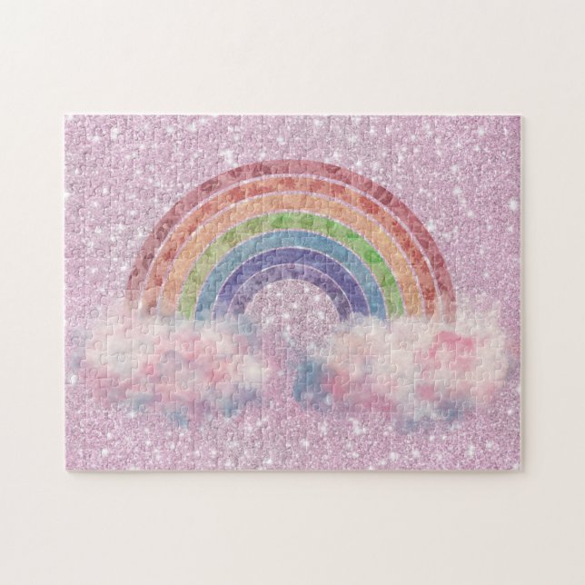 Regenbogen in der Cloud Abstrakt (Horizontal)