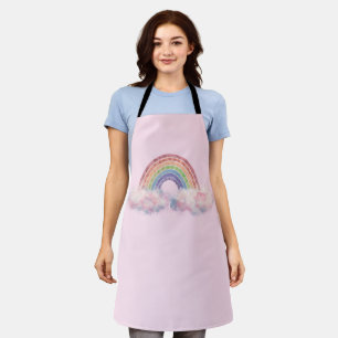 Regenbogen in der Cloud Abstrakt rosa Schürze
