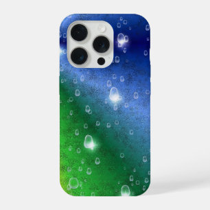 Regenbogen in Elefantenhaut-Leder-Optik & Regentro iPhone 15 Pro Hülle