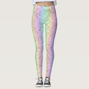 Regenbogen in Elephant Skin Leather Optik Leggings