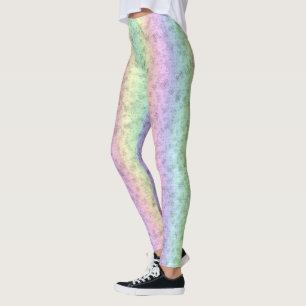 Regenbogen in Elephant Skin Leather Optik Leggings