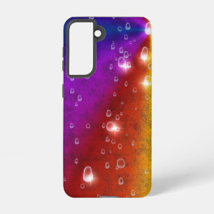 Regenbogen in Elephant Skin Leather Optik , Regent Samsung Galaxy Hülle