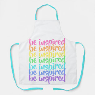 Regenbogen "Inspiriert" Schürze