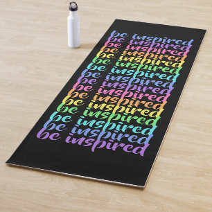 Regenbogen "Inspiriert" Yogamatte