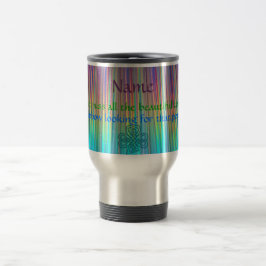 REGENBOGEN irische Sprichwort-Tasse (addieren Sie Reisebecher