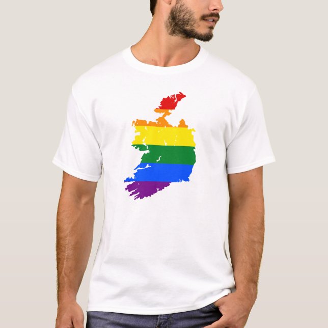 REGENBOGEN IRLAND. KUNDENGERECHT: ADDIEREN SIE T-Shirt (Vorderseite)