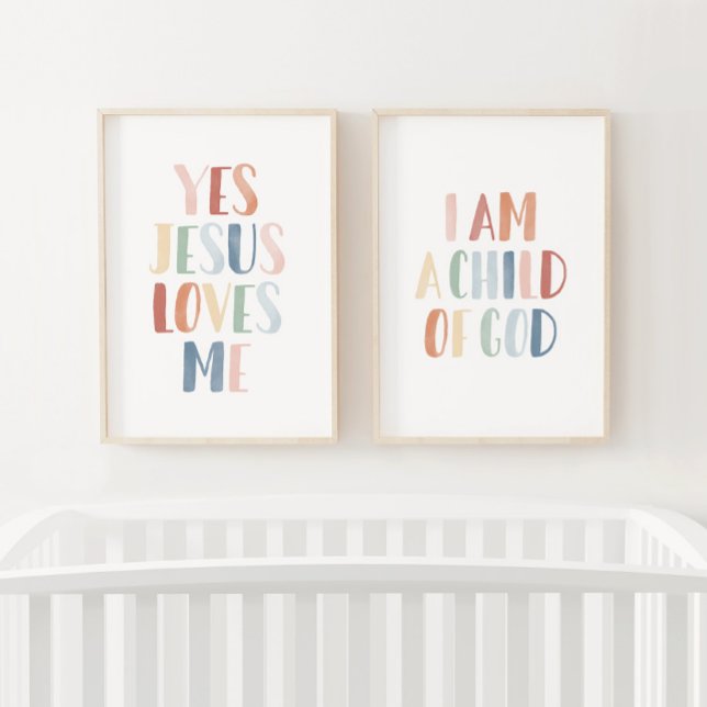 Regenbogen Ja Jesus Liebe Ich Kind Gottes Bilderwand Sets (Von Creator hochgeladen)