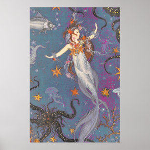 Regenbogen jagen, mit Meerjungfrauen schwimmen, Ei Poster