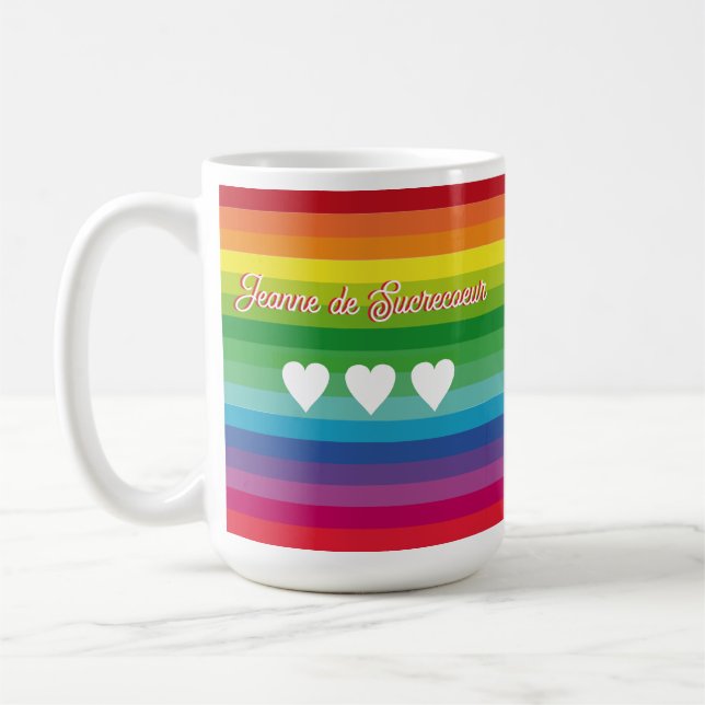  Regenbogen Jeanne de Sucrecoeur Kaffeetasse (Links)