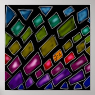 Regenbogen "Jesus das Licht der Welt" Poster