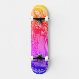 Regenbogen-Jungfrau-Maria-Skateboard-Deck Skateboard