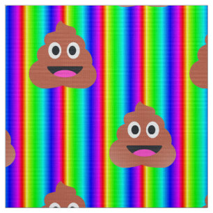 Regenbogen kacke Emoji-Stoff Stoff