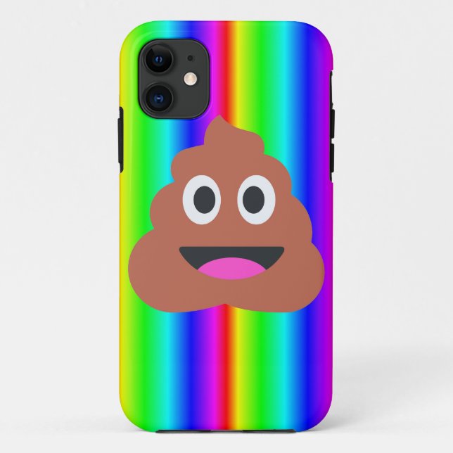 Regenbogen kackte Emoji Case-Mate iPhone Hülle (Rückseite)