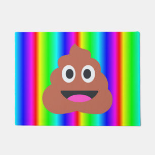Regenbogen kackte Emoji Türmatte