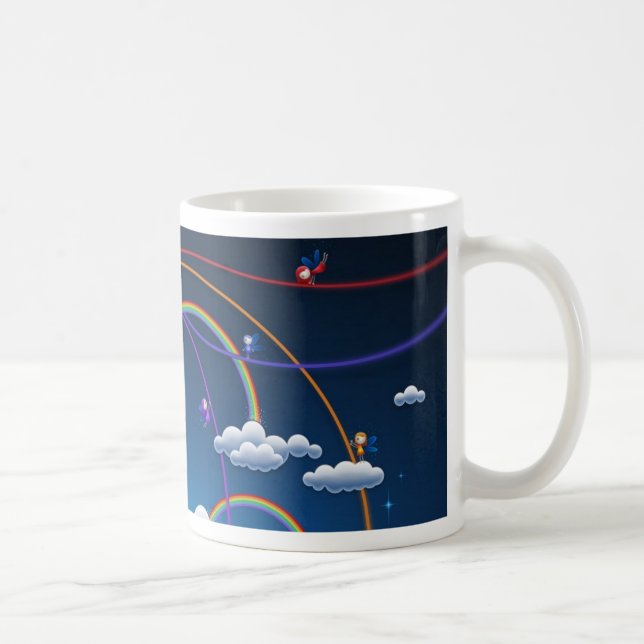 Regenbogen Kaffeetasse (Rechts)