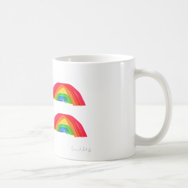 Regenbogen-Kaffeetasse Kaffeetasse (Rechts)