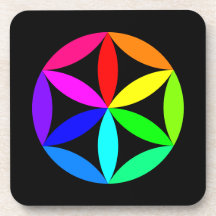 Regenbogen-Kaleidoskop Hartplastik-Unterlage