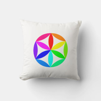 Regenbogen-Kaleidoskop-Wurfkissen Kissen