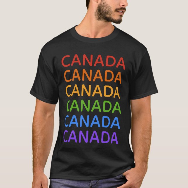 Regenbogen KANADA-Shirts u. -jacken T-Shirt (Vorderseite)