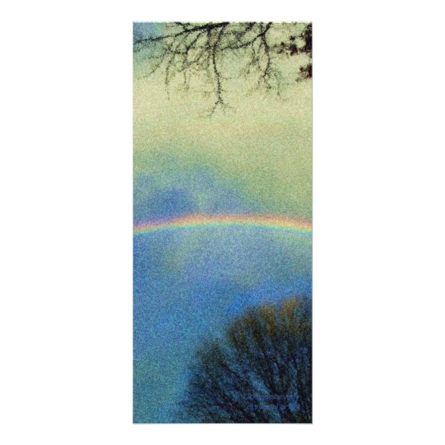 Regenbogen-Karte im Superstil Werbekarte (Vorne)