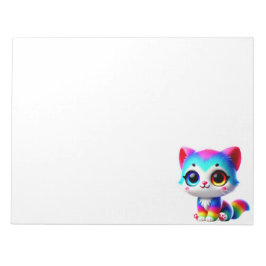 Regenbogen Kätzchen Notizblock