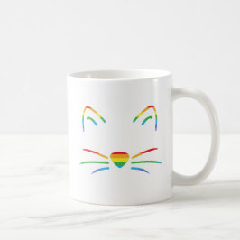 Regenbogen-Katzen-Bart-Klassiker-Tasse Kaffeetasse
