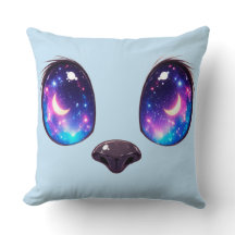 Regenbogen-Katzenaugen Kawaii-Katzengesicht-Illust