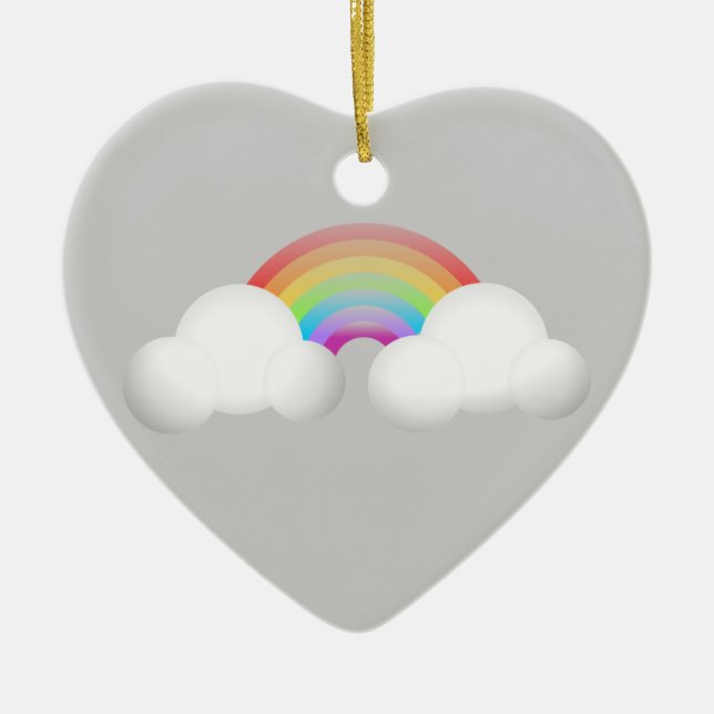 Regenbogen Keramikornament (Vorne)