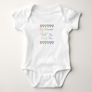 Regenbogen-Kinder Baby Strampler