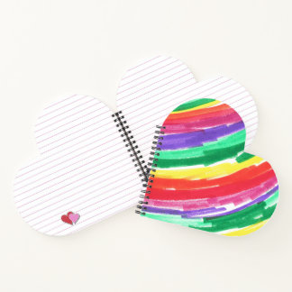 Regenbogen-Kinderkunst Notizbuch