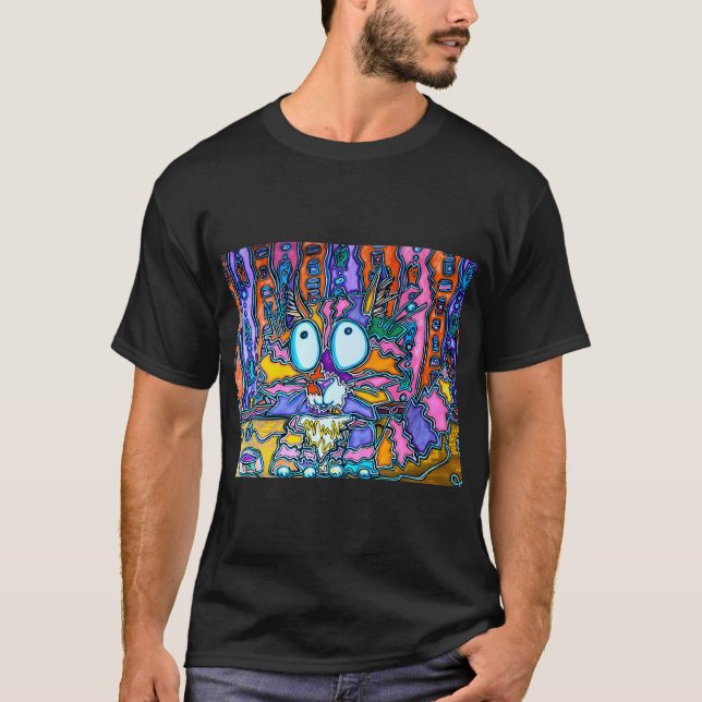 Regenbogen-Kitty T-Shirt (Vorderseite)