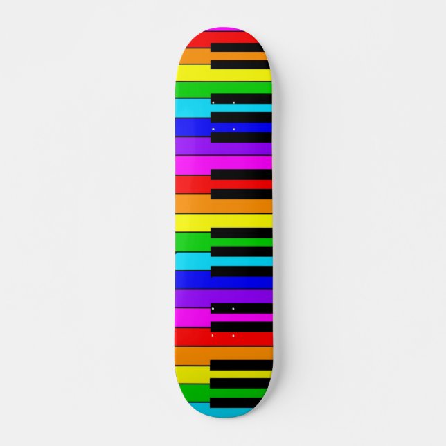 Regenbogen-Klavier-Skateboard Skateboard (Vorne)