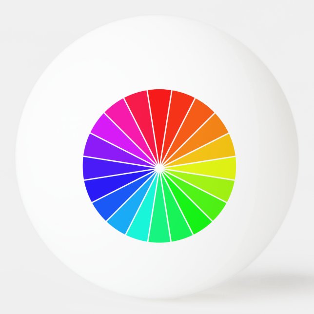 Regenbogen-Klingeln Pong Tischtennisball (Vorderseite)