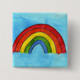 Regenbogen-Knopf Button