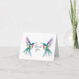 Regenbogen Kolibri Dankeskarten Dankeskarte